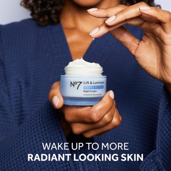 Lift & Luminate Triple Action Night Cream with Collagen Peptides & Vitamin C, All Skin Types, 1.69 oz
