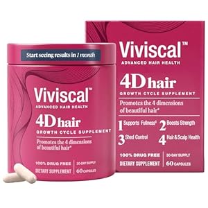 Viviscal 4D Hair Growth Cycle Supplements for Women for Full, Strong, and Healthy Hair