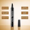 Upgraded Magic Eyebrow Pencil Waterproof Long-Lasting, Ultra-Fine Tip Eyebrow Pencil with 4 Fork-Light Brown