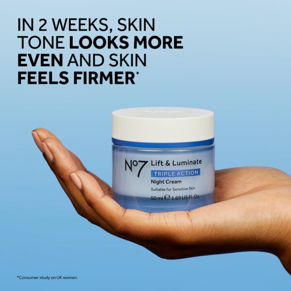 Lift & Luminate Triple Action Night Cream with Collagen Peptides & Vitamin C, All Skin Types, 1.69 oz