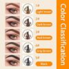 Upgraded Magic Eyebrow Pencil Waterproof Long-Lasting, Ultra-Fine Tip Eyebrow Pencil with 4 Fork-Light Brown
