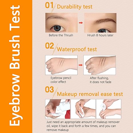 Upgraded Magic Eyebrow Pencil Waterproof Long-Lasting, Ultra-Fine Tip Eyebrow Pencil with 4 Fork-Light Brown