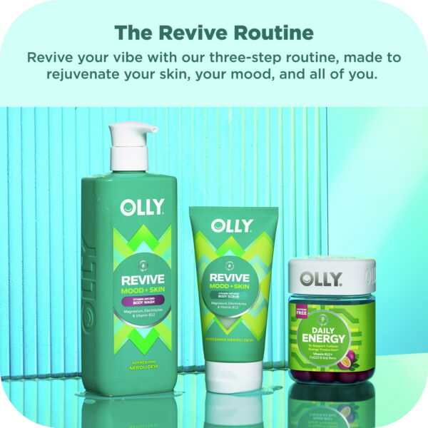 OLLY Vitamins Revive Body Scrub Exfoliates & Repairs Skin Barrier Neroli Dew, 6 oz