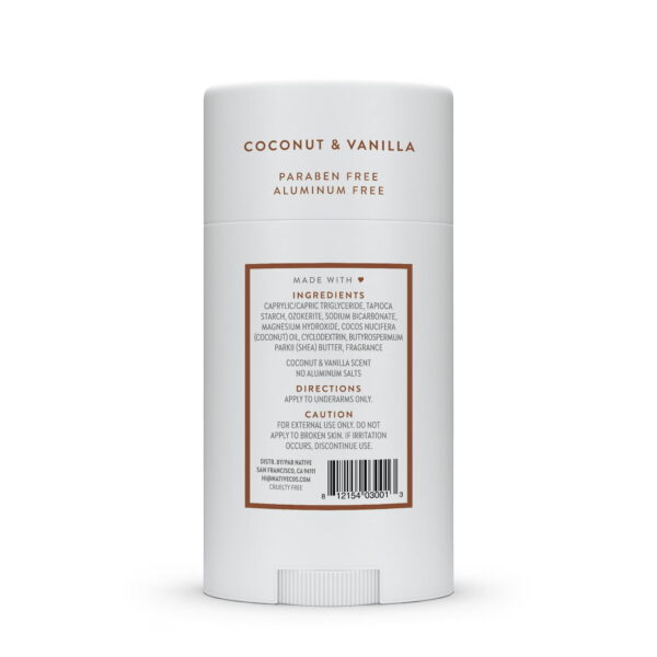 Deodorant, Aluminum Free, Coconut & Vanilla, Deodorant for Women and Men, 2.65 oz