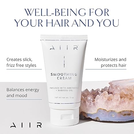 Smoothing Cream - Hair Styling Cream for Silky and Shiny Hair, Heat Protectant with Frizz Control