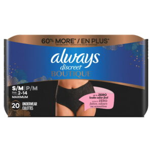 Always Discreet Boutique Incontinence and Postpartum Underwear for Women,